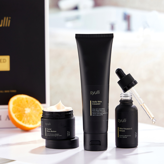 Натуральные органические антивозрастные продукты под частной маркой VC, крем для ухода за кожей лица, очищающая сыворотка, 3 предмета, мужской набор для ухода за кожей