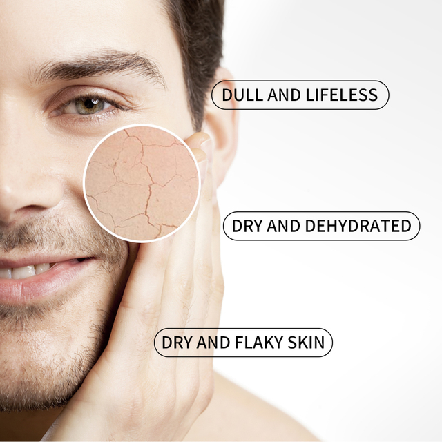 Органический набор для ухода за мужской кожей. Очищающее средство для лица с отшелушивающим и увлажняющим бальзамом для защиты от темных кругов.